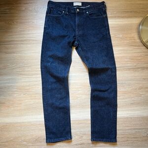 Everlane Slim Fit Jeans Dark Wash 32x30 Selvedge Denim straight leg